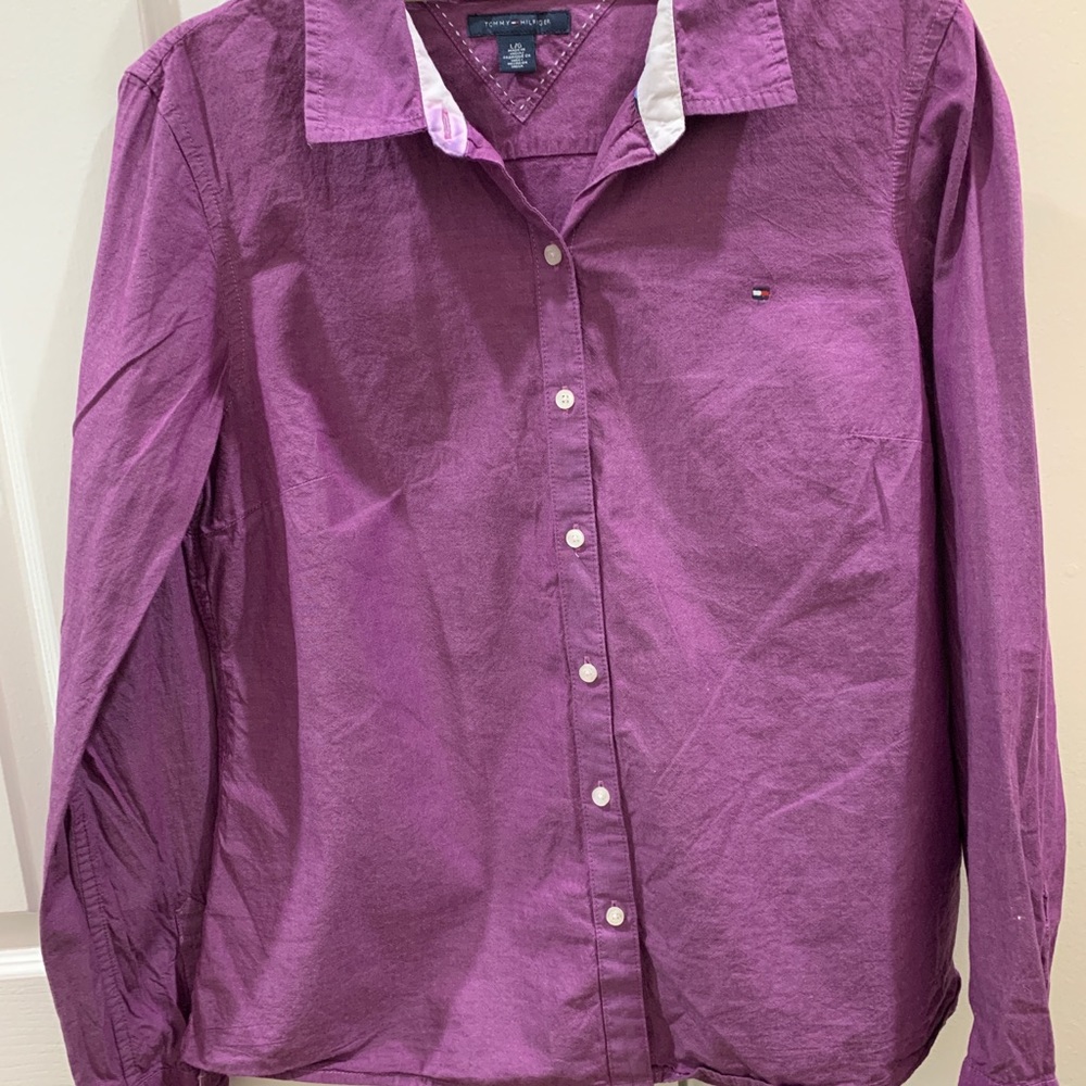 Tommy Hilfiger Purple Button down Shirt